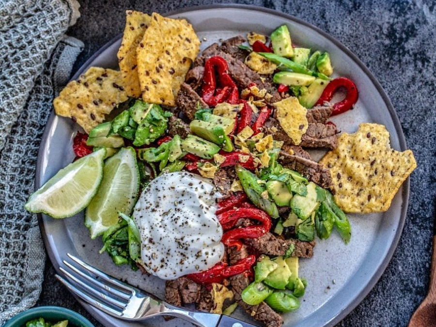 Steak Salsa Nacho Plate